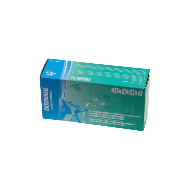 Перчатки нестерильные латексные неопудренные одноразовые, 50 пар/уп (р.9)