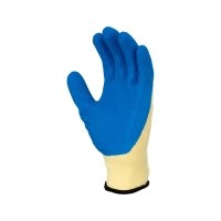 Перчатки трикотажные рифленый латекс р.11 (синий)