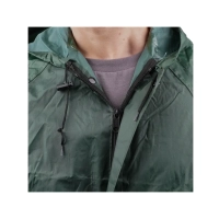 Плащ нейлон с ПВХ влагостойкий, зеленый (р. L)