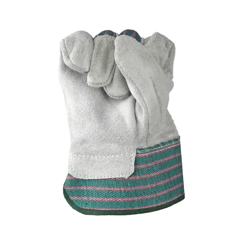 Перчатки спилковые комбинированные, категория-В, арт 0112