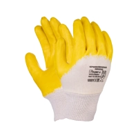 Перчатки с нитриловым частичным покрытием, Лайт, манжет - резинка, Fort