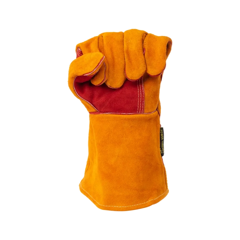 Краги спилковые сварщика пятипалые Siberia T12-11-RU Kevlar (р. 10.5)