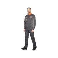 Костюм рабочий Бренд, куртка+полукомбинезон, серый  60-62/170-176