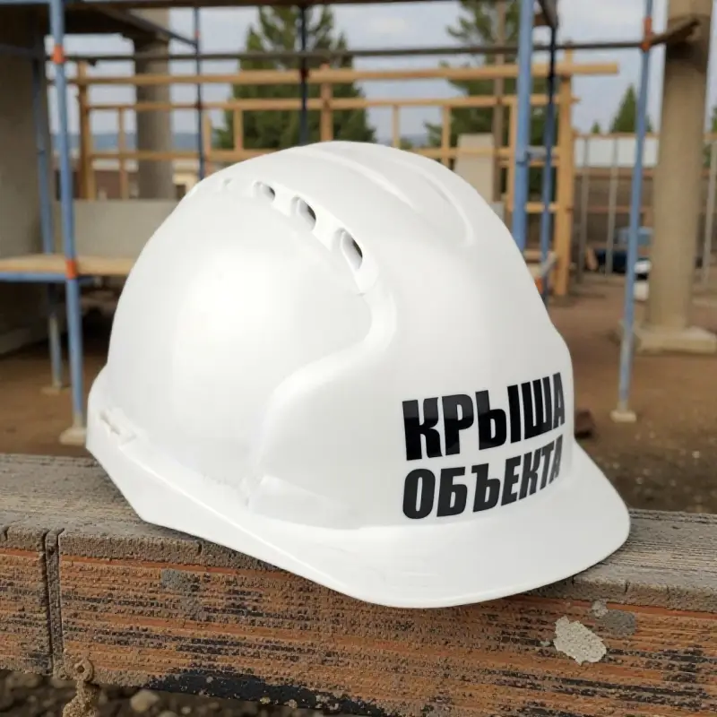 Каска защитная КРЫША ОБЬЕКТА с храповым механизмом