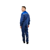 Костюм рабочий Техник, куртка+ полукомбинезон, синий+василек  рост158-164 р.60-62