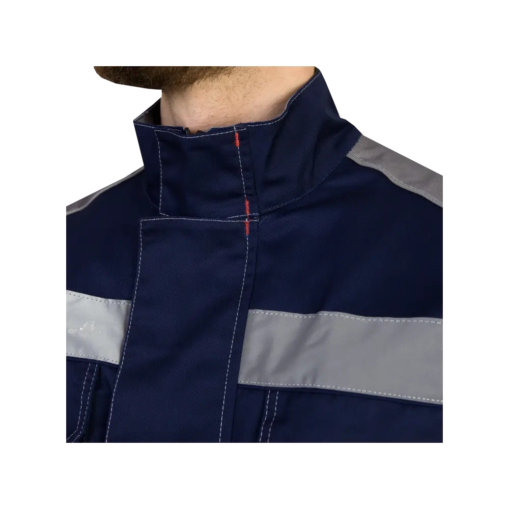 Костюм рабочий Линкор, куртка+полукомбинезон, синий+серый р.44-46/170-176