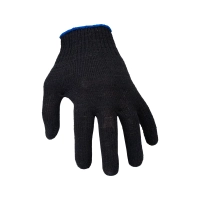 Перчатки х/б с ПВХ, 40гр, 10 класс, точка, черные