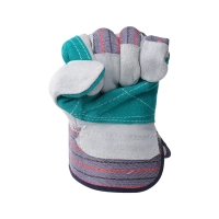 Перчатки спилковые комбинированные Сафари Плюс (Докер), Fort 0110