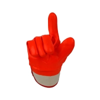 Перчатки ПВХ утеплённые бензомаслостойкие Пламя, манжет - крага