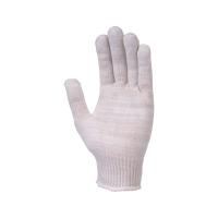 Перчатки х/б без ПВХ, 38гр, 13 класс, арт. 0113Р, белые