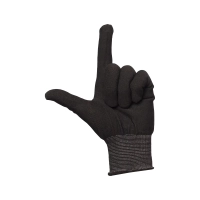 Перчатки нейлоновые без ПВХ черные 1402 (р.9-11)