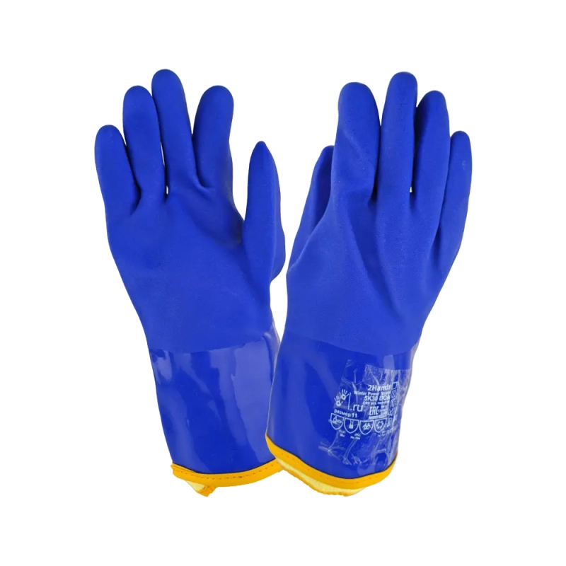 Перчатки ПВХ утеплённые TM 2Hands 5К30