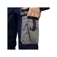 Костюм рабочий Линкор, куртка+полукомбинезон, синий+серый р.44-46/170-176