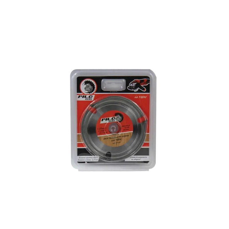 Диск пильный по дереву для УШМ 125 х 22,23 мм 3 зуба Pilorama