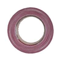 Лента для ограждения бело-красная 75 мм х 200 м