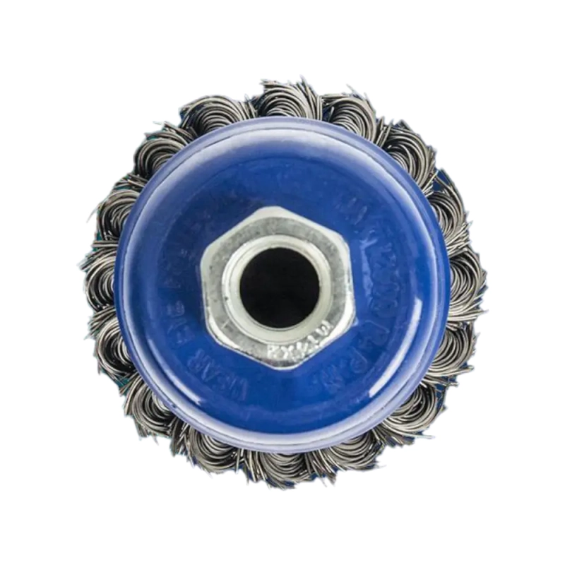 Кордщетка для УШМ чашеобразная витая 75 мм М14, Практика 032-461