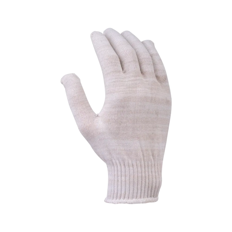 Перчатки х/б без ПВХ, 38гр, 13 класс, арт. 0113Р, белые