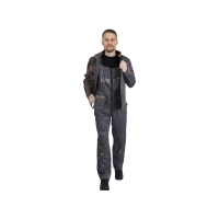Костюм рабочий Бренд-2, куртка+полукомбинезон, т.серый+с.серый р.48-50/170-176