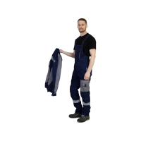 Костюм рабочий Линкор, куртка+полукомбинезон, синий+серый р.44-46/170-176