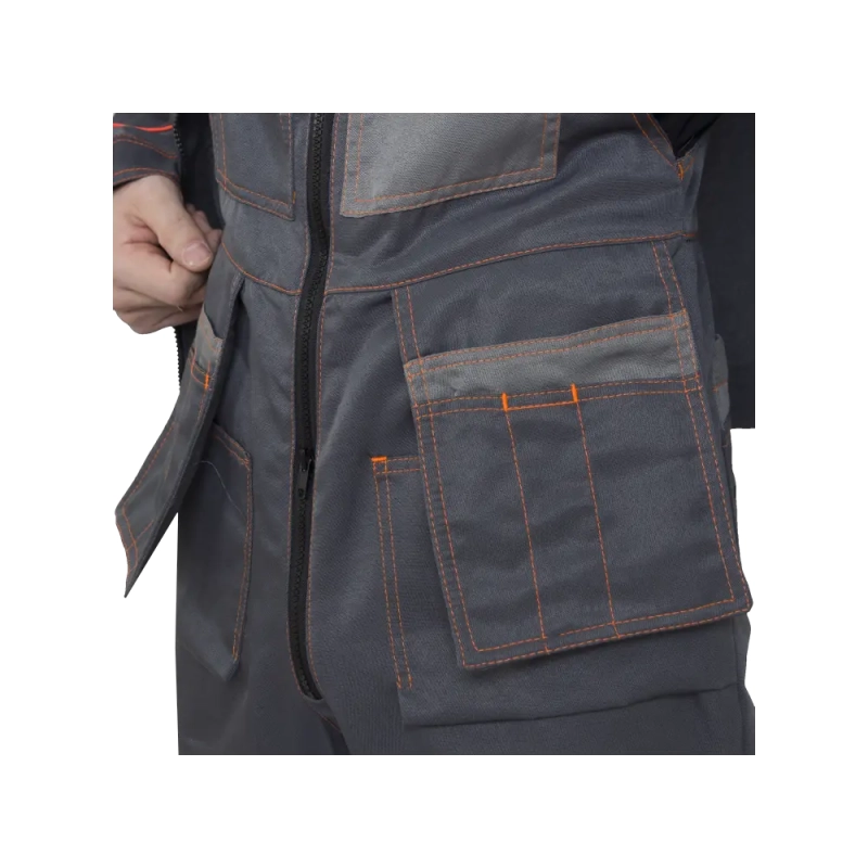 Костюм рабочий Бренд, куртка+полукомбинезон, серый  44-46/182-188