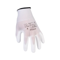 Перчатки нейлоновые с полиуретаном арт. 2101 (р.7 S) черные