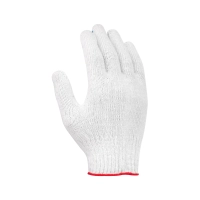 Перчатки х/б с ПВХ, 44гр, 10 класс, волна, белые