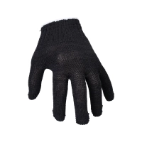 Перчатки х/б с ПВХ, 32гр, 10 класс, точка, черные
