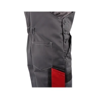 Костюм рабочий Виват, куртка+полукомбинезон, сер+красн р.56-58/170-176