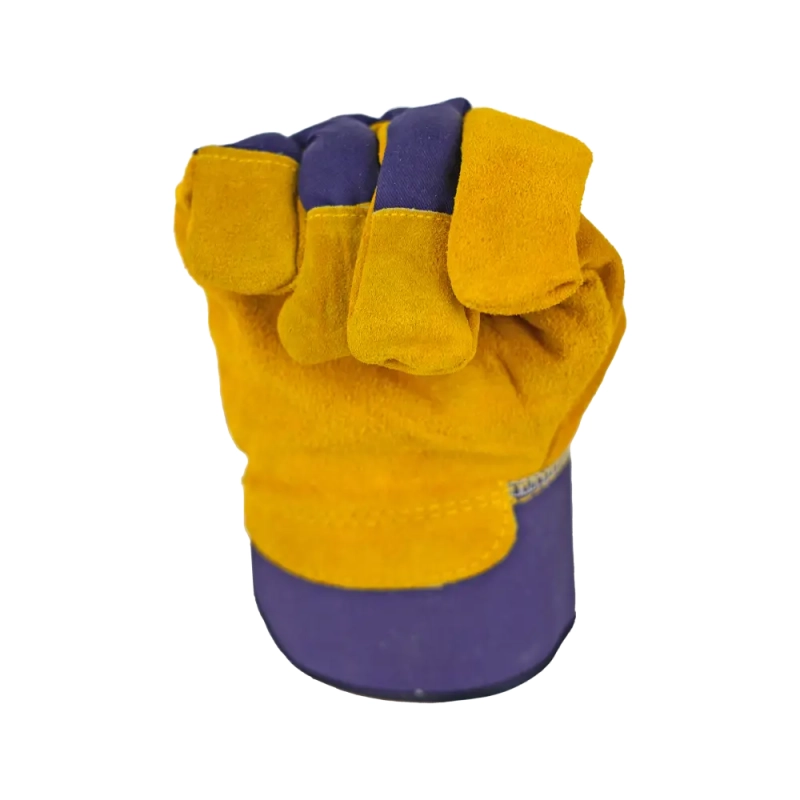 Перчатки спилковые комбинированные утеплённые