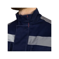 Костюм рабочий Линкор, куртка+полукомбинезон, синий+серый р.44-46/170-176