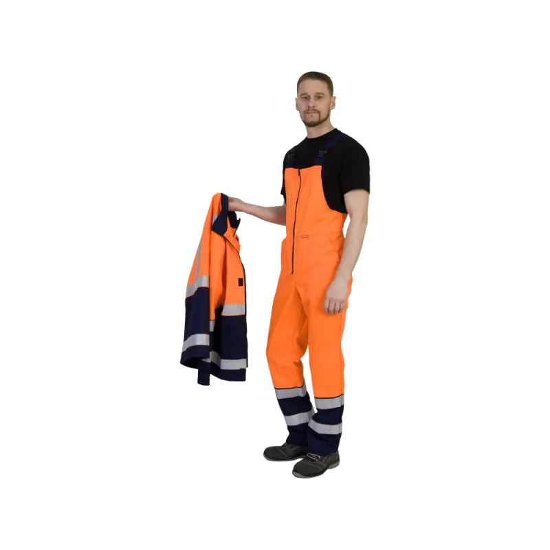 Костюм рабочий Терминал-3, куртка+полукомб, оранж+т.синий р.60-62/182-188