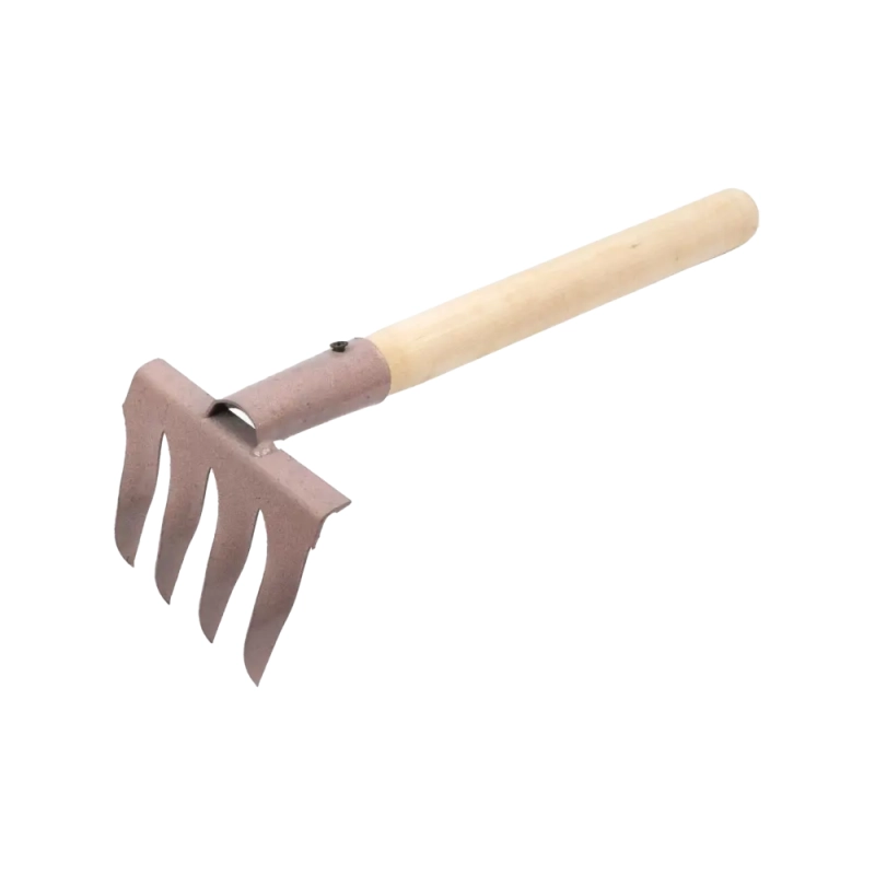 Грабли витые 4 зуба, с черенком