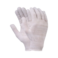 Перчатки х/б без ПВХ, 38гр, 13 класс, арт. 0113Р, белые