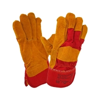 Перчатки спилковые комбинированные утепленные