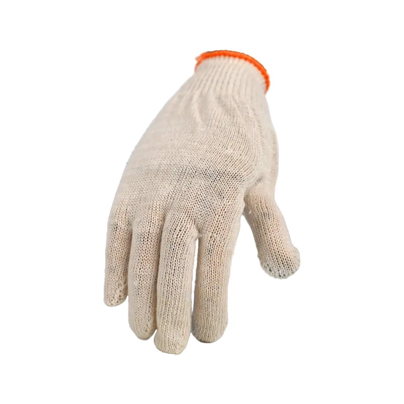 Перчатки х/б с ПВХ, 32гр, 10 класс, точка белые