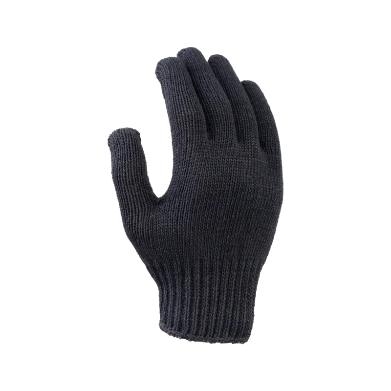 Перчатки х/б полушерсть без ПВХ, 56гр, 7 класс, арт. 0031Р, черные