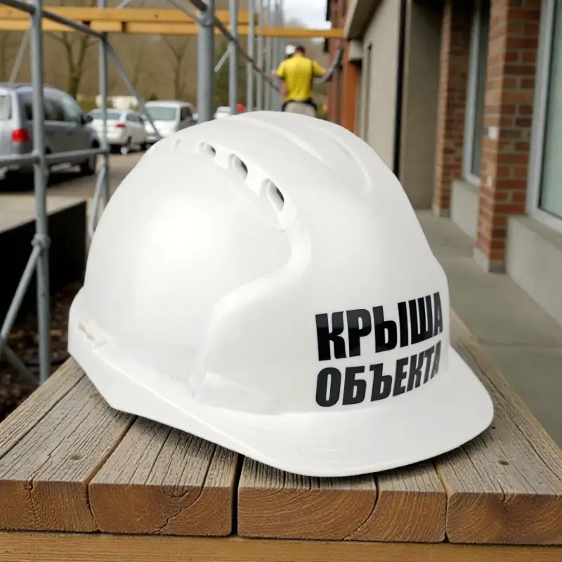 Каска защитная КРЫША ОБЬЕКТА с храповым механизмом