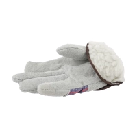 Перчатки спилковые комбинированные утеплённые Ангара 0115