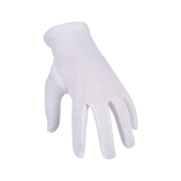 Перчатки х/б без ПВХ, 27гр, 15 класс,  (Атом), белые