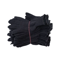 Перчатки х/б полушерсть без ПВХ, 56гр, 7 класс, арт. 0031Р, черные